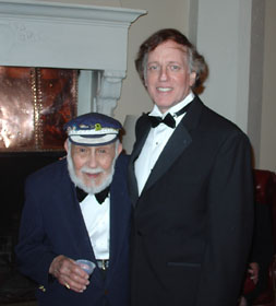 Saxophone legend Al Gallodoro and Maestro Richman, at Harmonie Ensemble/New York's<BR>
25th Anniversary Concert, April 4, 2004.