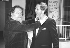 5. Professor Peter Schickele (left) and Steven Richman, 1989.