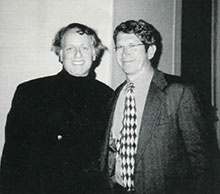 Conductor Steven Richman (left) with John Stravinsky (grandson of Igor Stravinsky)